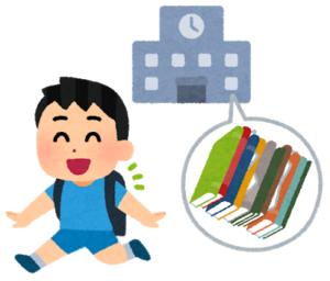 置き勉の男の子